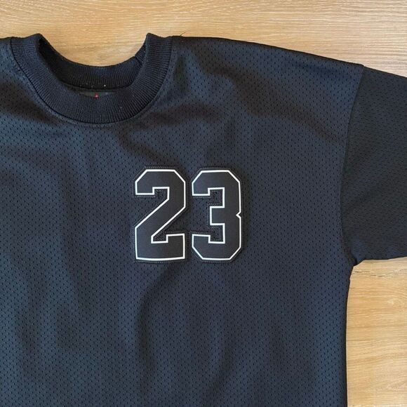 Nike Air Jordan Flight 23 Black Mesh Baseball Jersey Size XS Basketball Street - Picture 3 of 5